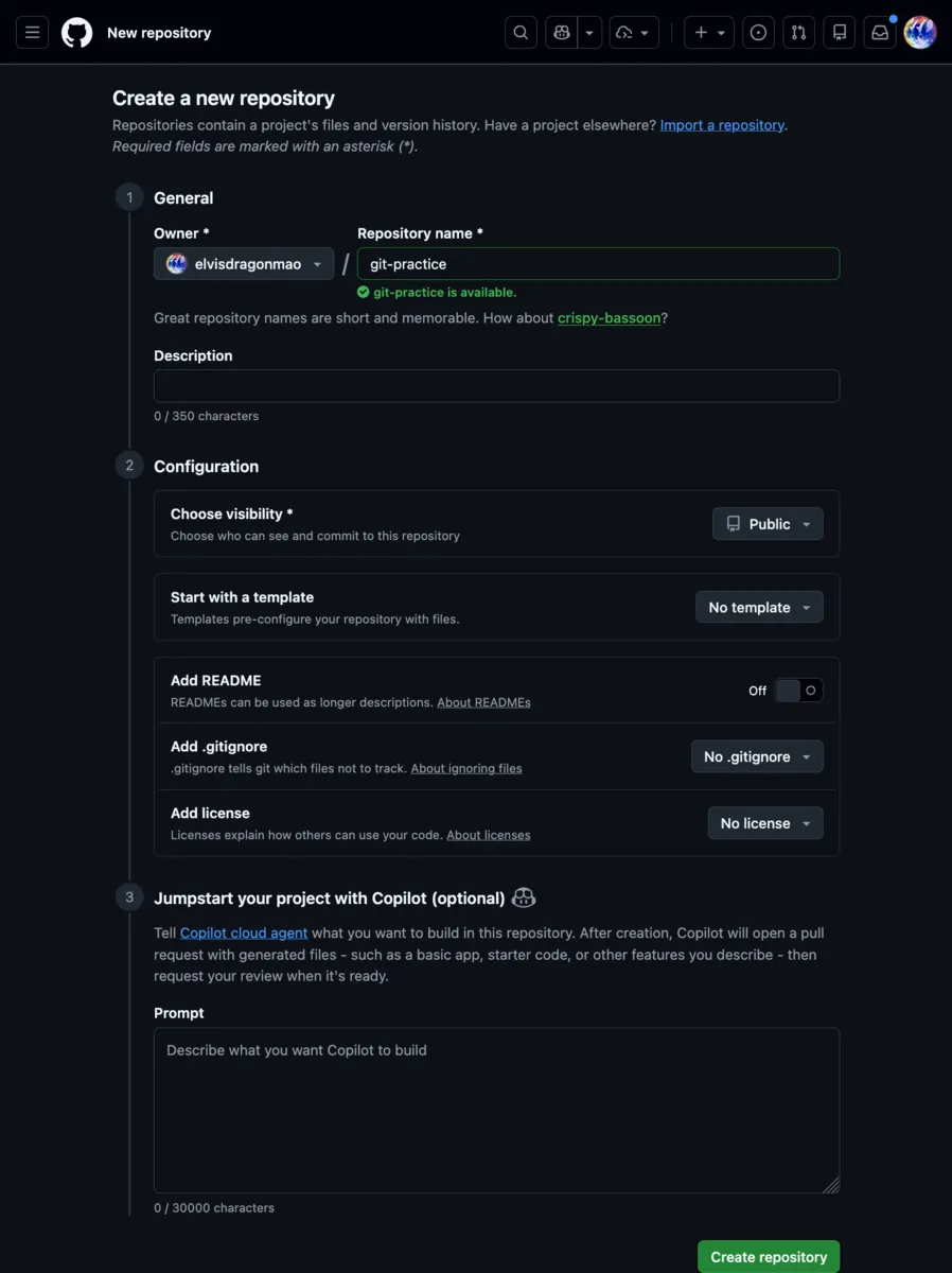Create Repo