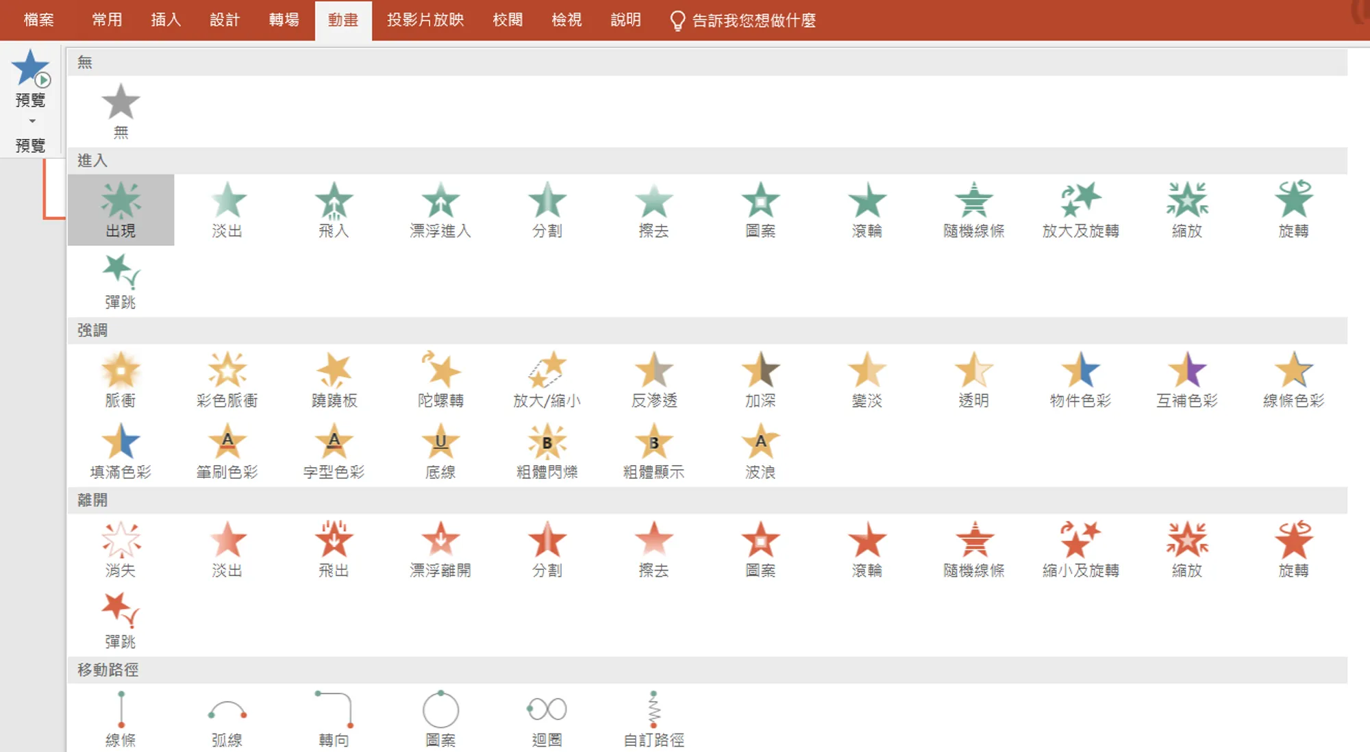 Powerpoint 動畫