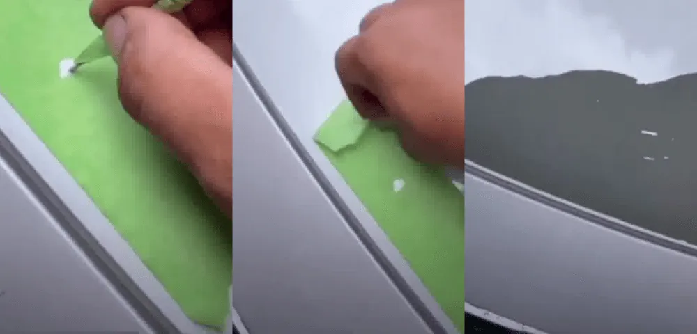 確實塗的地方變白了