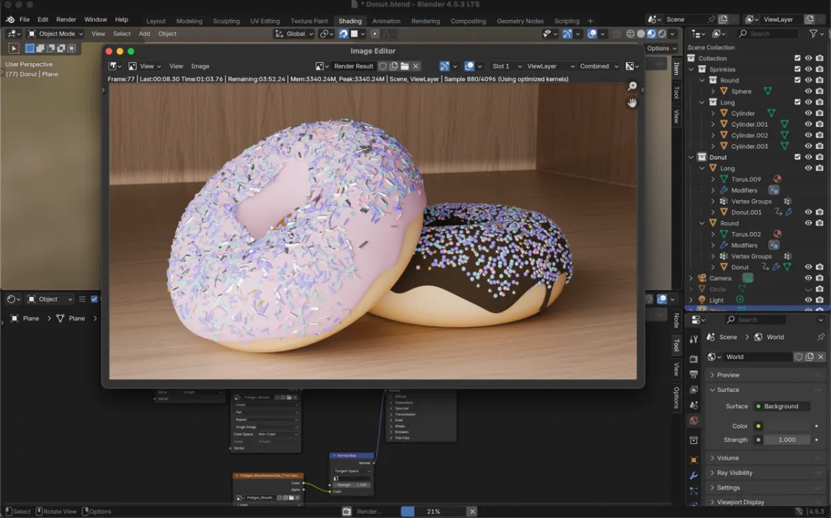 我做的甜甜圈，100% 非食品加工