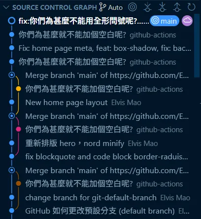 VSCode Git Pull Merge