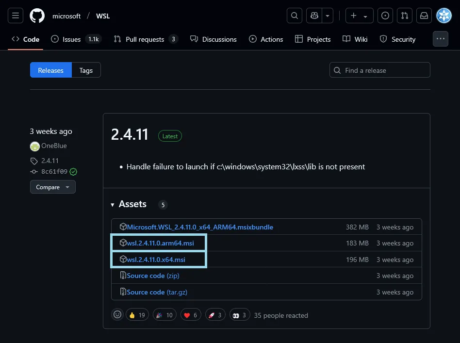 從 GitHub 下載 WSL
