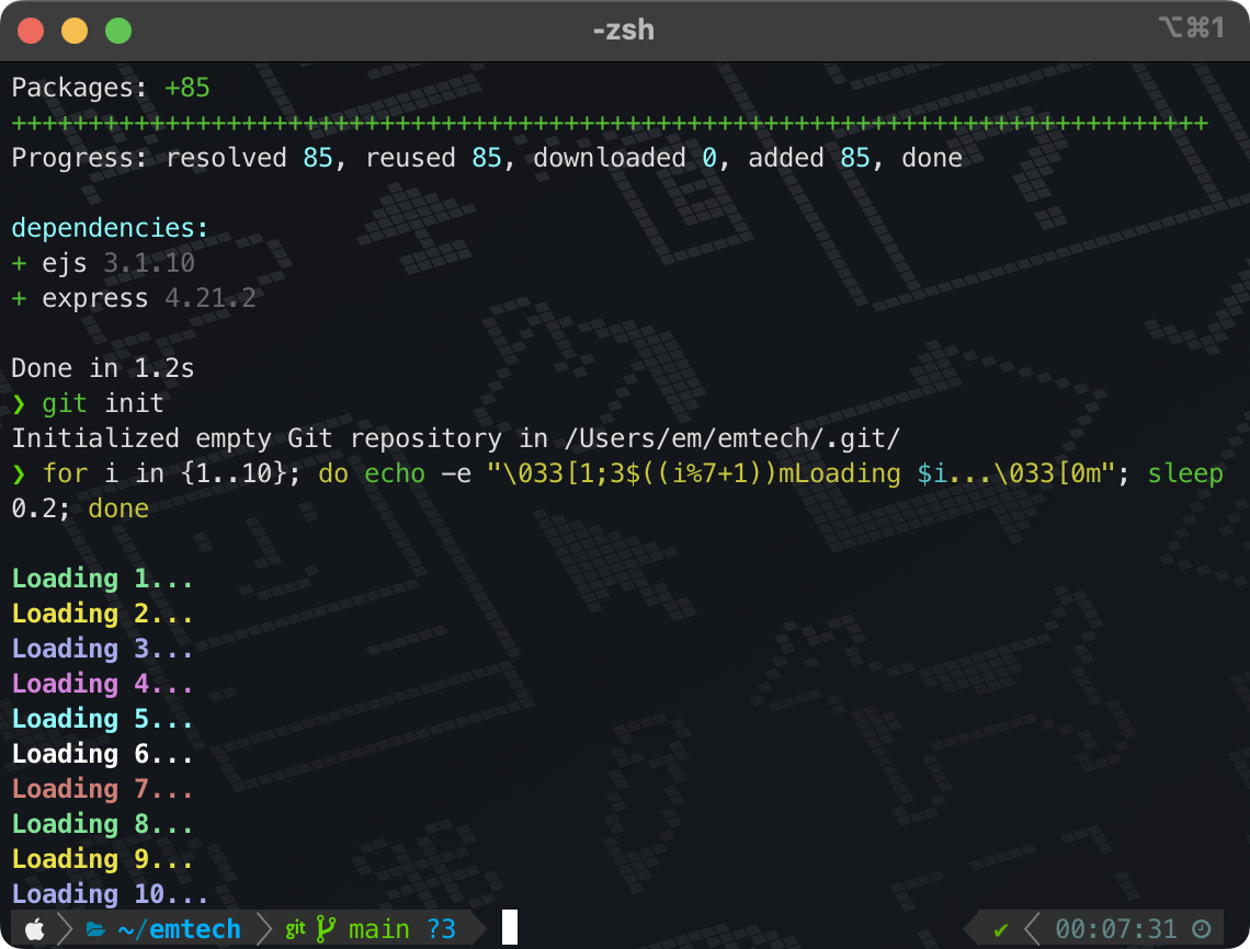 iTerm2 被我玩成的樣子