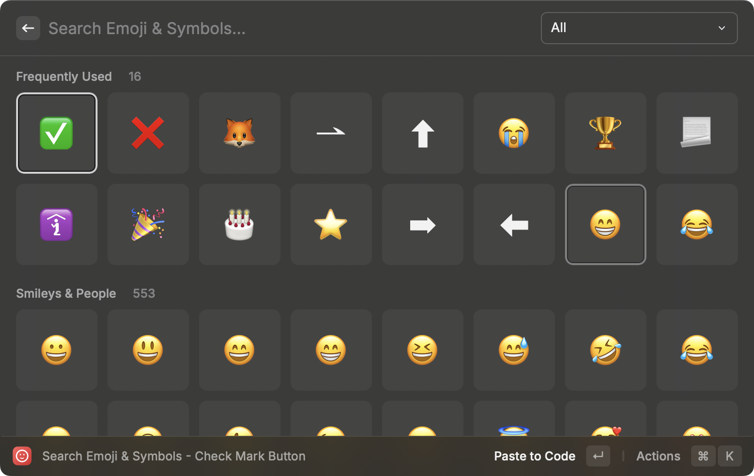 Raycast emoji 鍵盤